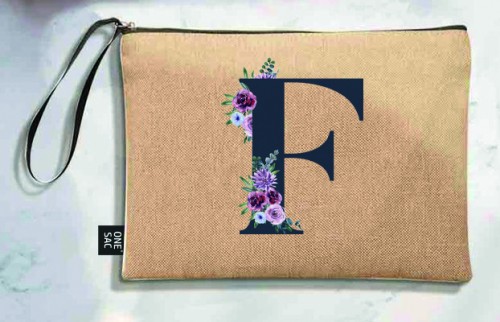 Sac à main Lettre F (Modèles variés) (25 × 18 × 1 cm)
